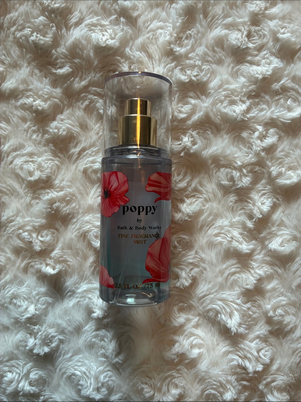 Bath & Body Works Poppy Fine Fragrance Mist - Red Floral Accents